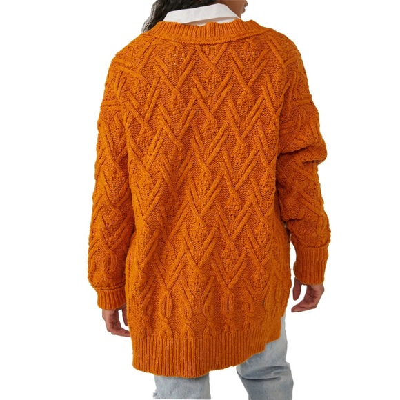 NEW Free People Montana Cable Cardigan - Picture 10 of 15